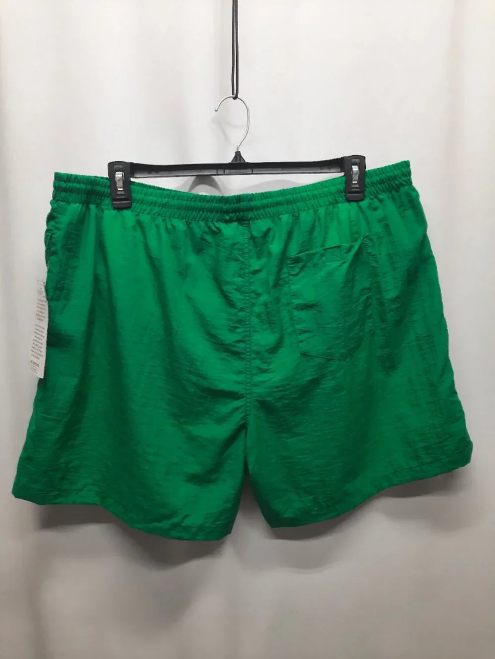 Vintage Ocean East Swim Trunks Men 2XL 44 46 Green Crinkle Nylon Mesh Liner NWT - Picture 3 of 9
